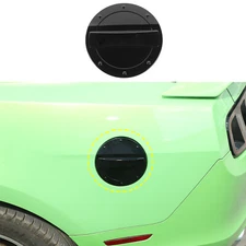 Black Filler Fuel Door Gas Tank Cap Decor Cover Trim For Ford Mustang 2010-2014