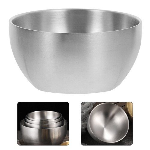Soup Cereal Bowls Steel Rice Bowl Steel Noodle Bowl Metal Cold Noodle Bowl - Picture 7 of 12