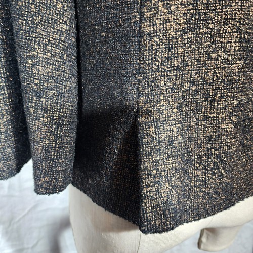 BETH BOWLEY sz 12 Metallic Tweed Wool Jacket Anthropologie - Picture 8 of 15