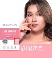 2 bars Organic Skin Japan Age Defense AntiAging Whitening Soap 100g