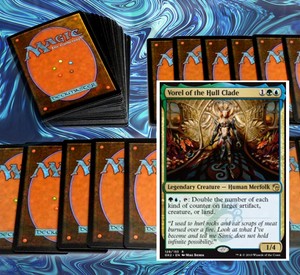 mtg-BLUE-GREEN-SIMIC-COMMANDER-EDH-DECK-Magic-the-Gathering-vorel-rare-cards
