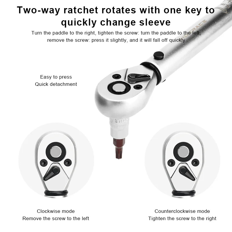 Bicycle Torque Wrench Set Dual Direction, Bicycle Allen Wrench Tool