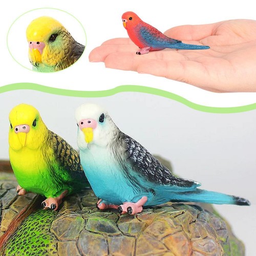 đŸ”¥Parrot Animal Mod Budgie Parrot Bird Figurine Parakeet Birds Garden Ornament