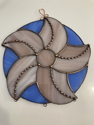 Stained Glass Starfish suncatcher with seashells Usa Handcrafted - Picture 9 of 10