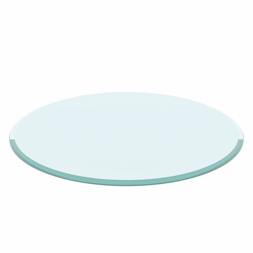 Round Tempered Glass Table Top 1/4'' 1/2'' 2/5" Thick Round Beveled Polished - Picture 82 of 105