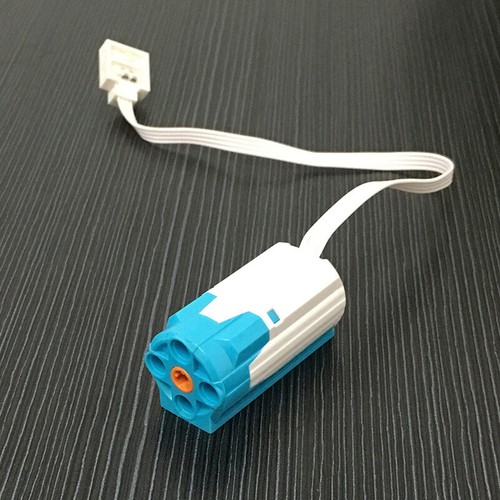 Building Blocks Power Motors Technology Mechanical Set Blue and White Motor MOC  - Picture 5 of 9