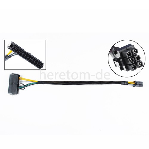 24Pin zu 6Pin ATX Netzteil Adapter Kabel For DELL Optiplex 3050 5060 7050 3668 - Bild 3 von 5