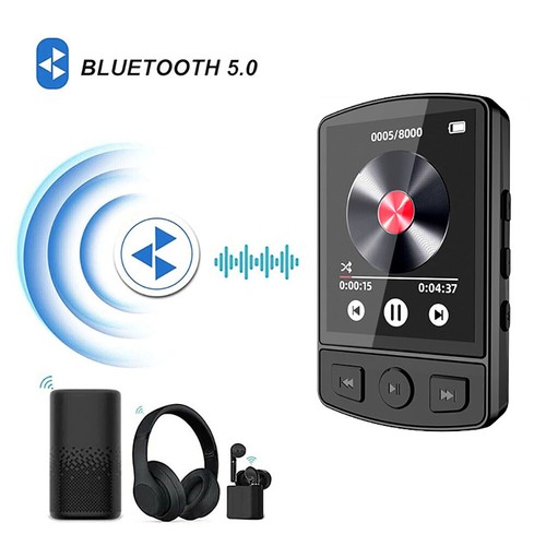 Bluetooth MP3 Player Sport Clip 1.8Zoll Bildschirm HiFi Walkman FM Radio E-Book - Picture 6 of 9