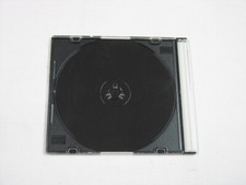 Lot of 10 Slim 5.2mm Black/Clear CD - DVD Jewel Cases