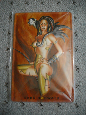 Metal sign sexy erotic girl 20x30 cm Sara Horwath 