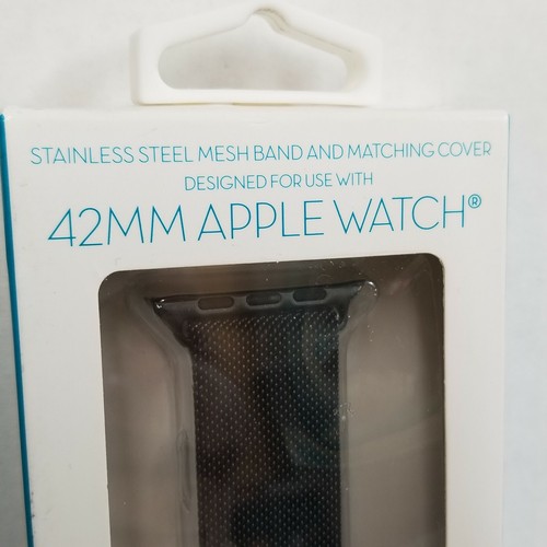With It Banda de Malla de Acero Inoxidable para Apple Watch 42 mm con Cubierta a Juego Negra - Imagen 5 de 7