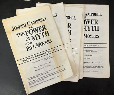 #ad Joseph Campbell Power of Myth Bill Moyers Vtg Show Scripts Transcripts $56.24