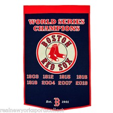 2013 BOSTON RED SOX WORLD SERIES CHAMPIONS WOOL DYNASTY BANNER ORTIZ CHAMPS NEW