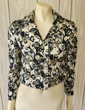 SALE brocade jacket S 1960s mod metallic