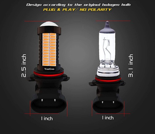 LED DRL Fog Lights,Replacement of Halogen HID,360 Degree H8 H9 H11 H16 Pink - Picture 9 of 12