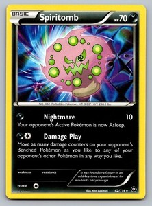 Pokemon TCG XY Steam Siege Spiritomb #62