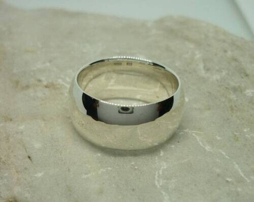 Massiver 925 Sterling Silber breiter Bandring Statement Handarbeit Ring alle Größen R-62 - Bild 4 von 5