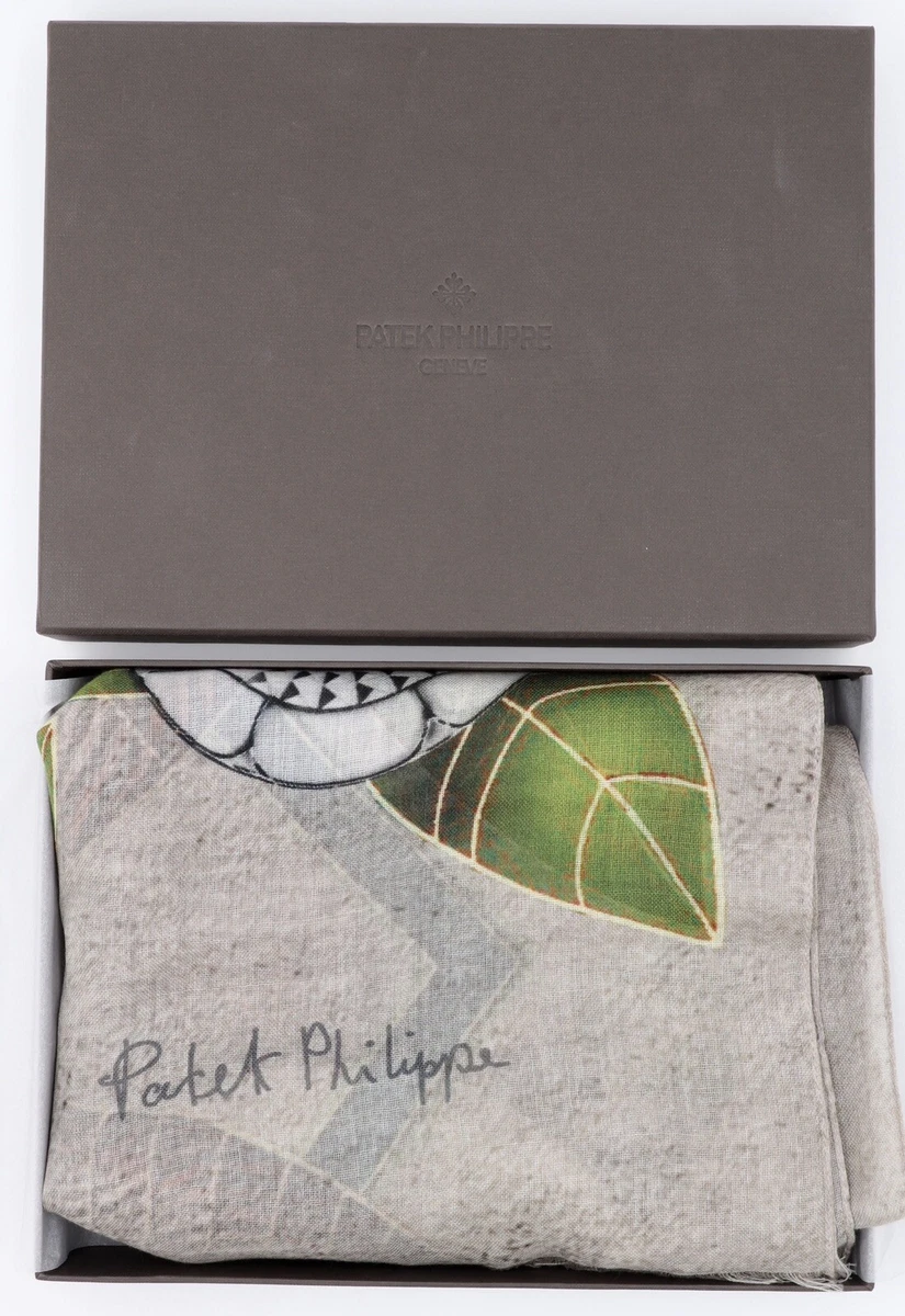 PATEK PHILIPPE CASHMERE SCARF FOULARD SCIARPA CACHEMIR GENUINE BOX NEW 200x100cm