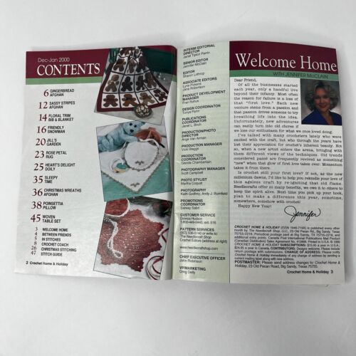 CROCHET HOME & HOLIDAY MAGAZINE JANUARY 2000 #74 - Picture 2 of 6