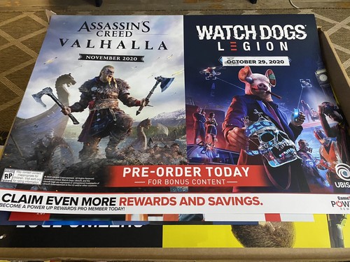 Watch Dogs Legion, Assassin’s Creed,  Store Display Poster.. Amazing poster - Picture 1 of 5