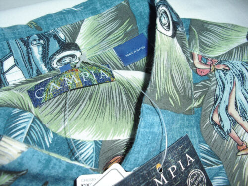 Camicia Campia Moda taglia XXL (2XL) vestibilità classica hawaiana 100% rayon manica corta - Foto 10 di 11