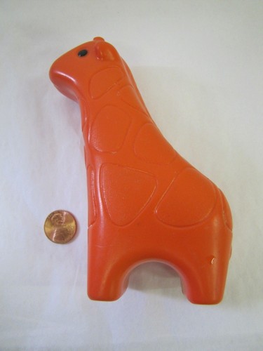 LITTLE TIKES Chunky ORANGE GIRAFFE ZOO ARK ANIMAL Vintage Noah's Ark Rare! - Picture 2 of 4