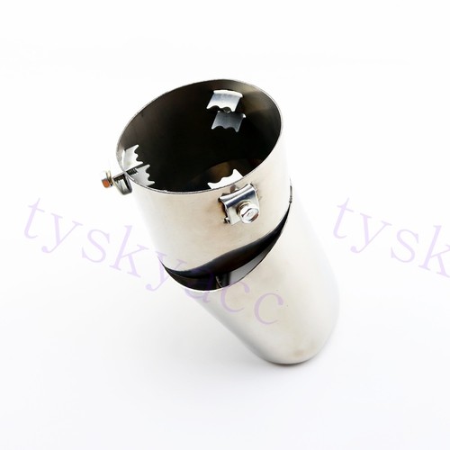 88mm 3.5" Caliber Car Rear Exhaust Tail Muffler Tailpipe Tips Cover Accessories - Picture 4 of 6