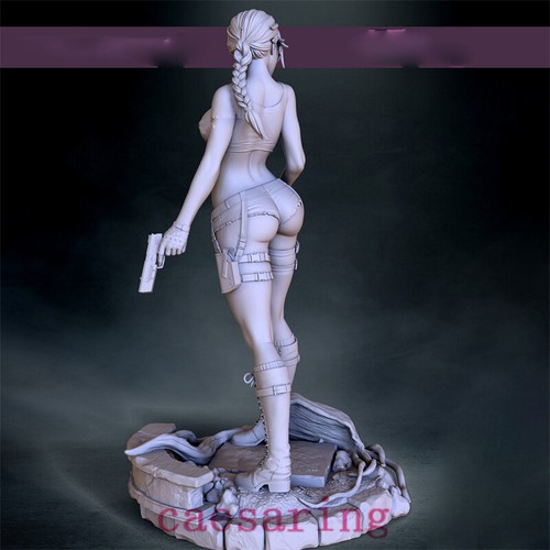 Lara Croft 3D Printing Figure Unpainted Model GK Blank Kit Sculpture New Stock - Imagen 10 de 13