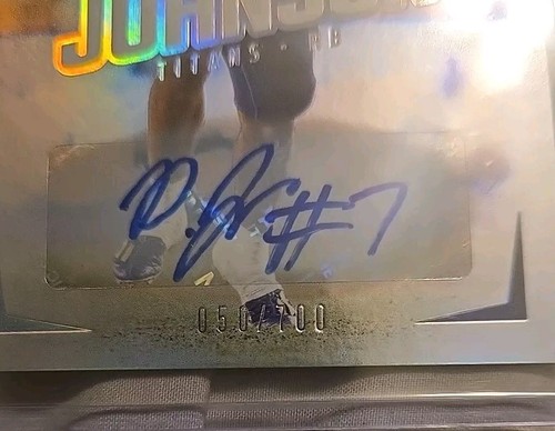 Dillon Johnson 2024 Luminance Football Auto RC /700 Titans - Picture 2 of 3