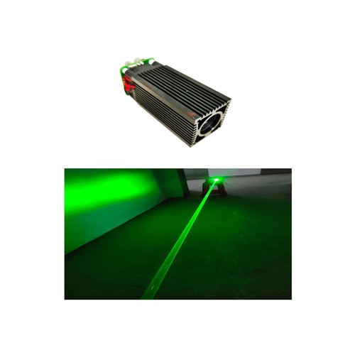 Modulo laser fascio di grasso verde 520nm 800mw lampada laser di avvertimento - Foto 1 di 4