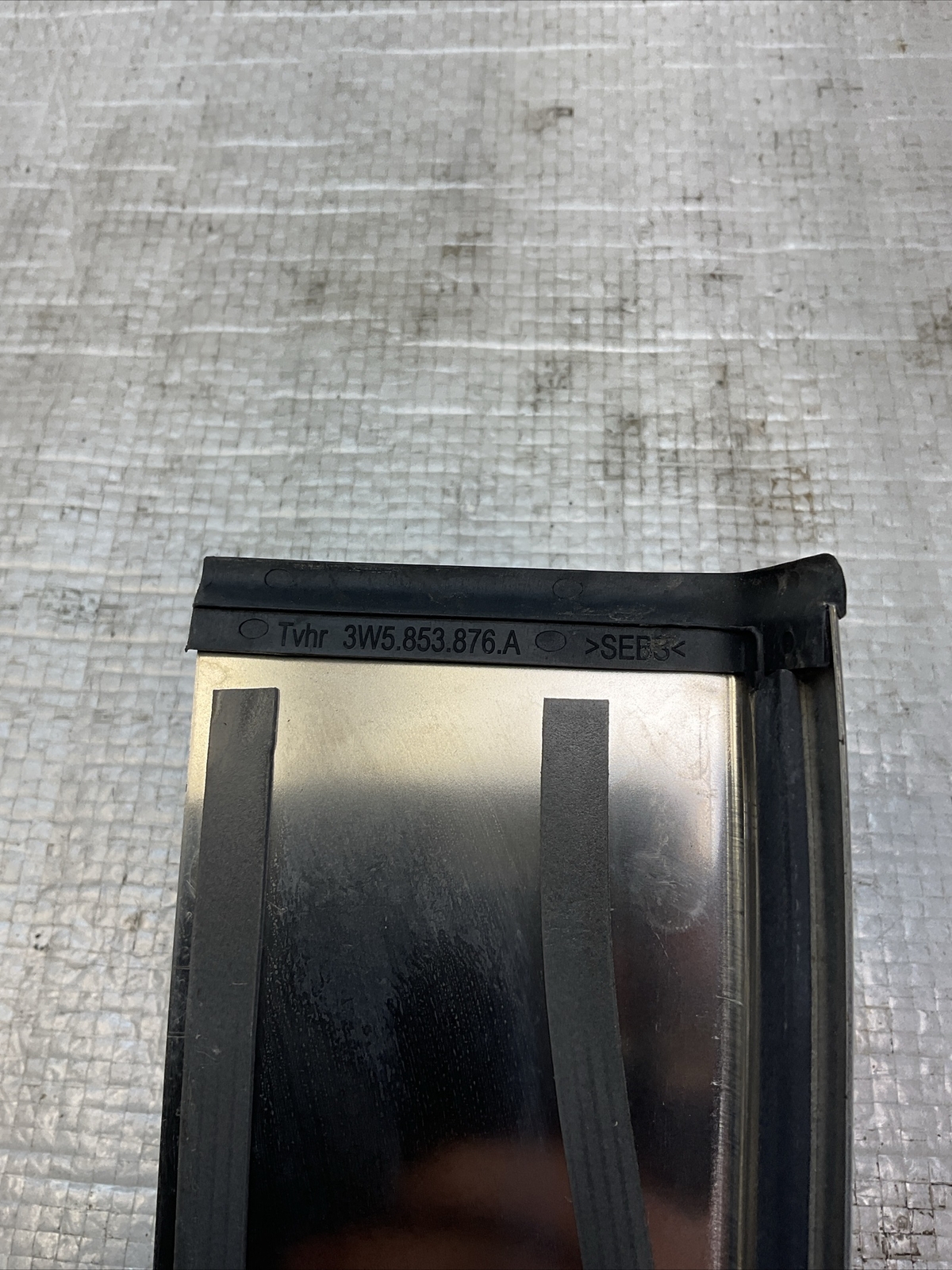 06-12 BENTLEY CONTINENTAL FRONT RIGHT SILL SCUFF PLATE TRIM COVER OEM 3W5853876A