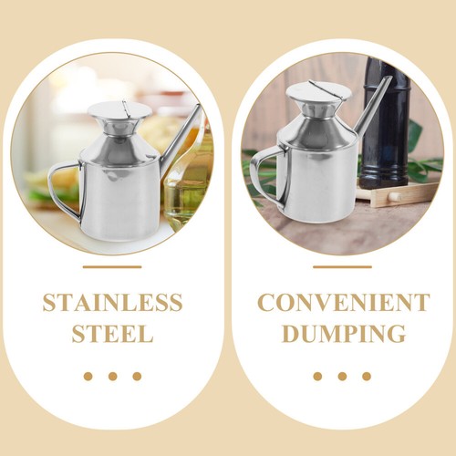 Oil Can Stainleee Steel Soy Sauce Dispenser Bottle Storage Bottles - Picture 9 of 12