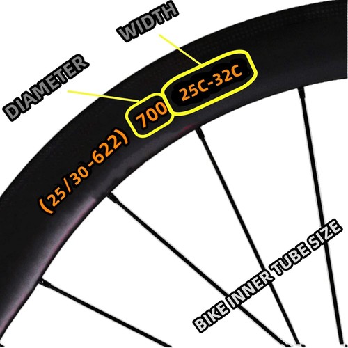 700x25c Fahrradschlauch 700x28c Fahrradschlauch French Valve Reifen Schlauch - 60mm Ventil - Bild 4 von 6