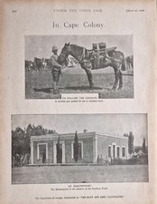1900 Print Boer War Kapkolonie Maschinengewehr Kavallerie - NAAUWPOORT HQ