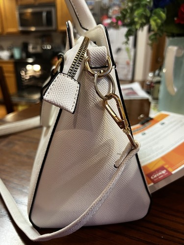 VERA NEW YORK PURSE W/ SHOULDER STRAP SHOULDER BAG WHITE - Picture 3 of 7
