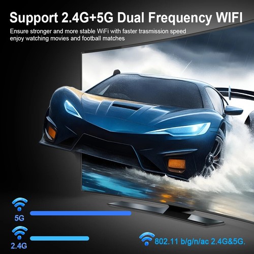 2024 TV Stick Android 12.0 4K UHD Smart TV Box Media Player 2.4G/5G Dual WIFI - Picture 6 of 26