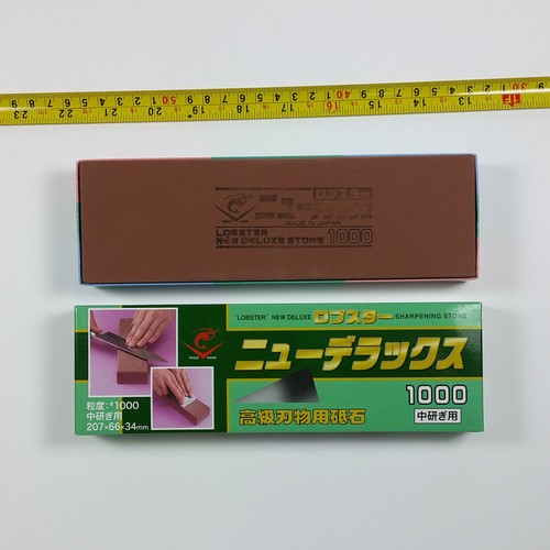JAPAN made Sharpener  Stone LOBSTER DELUXE WATER STONE IG-420 NANIWA-#1000   - Picture 1 of 3