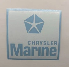 Chrysler Marine Logo Die Cut Vinyl Decal Quality Outdoor Sticker Boats Motors