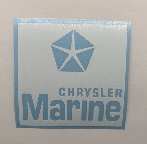 Chrysler Marine Logo Die Cut Vinyl Decal Quality Outdoor Sticker Boats Motors - Bild 1 von 3