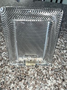 Mikasa Polished Portraits Clear Square Picture Frame 4 1/4 x4 1/4 Made in Japan
