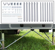 Steel Strong Arm Wheel Jack Stabilizer Kit for Standard 5th Wheel Kit 191023