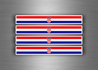 4x sticker decal car stripe motorcycle racing flag bike moto tuning croatia