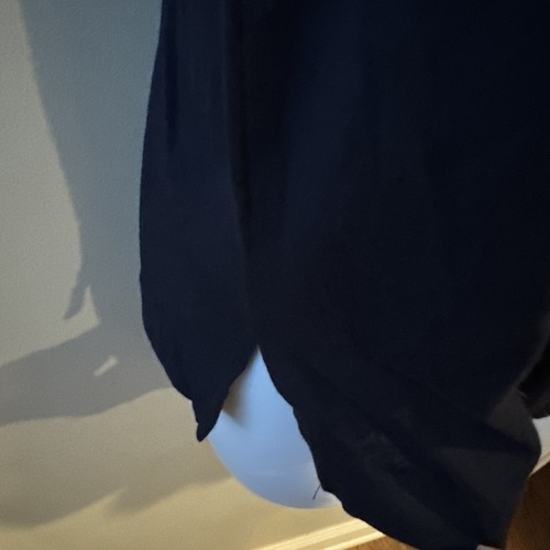 J.Crew Mujer Diseño Bordado Frontal Manga Gorra Cuello en V Azul Marino Talla X Pequeña - Imagen 4 de 7