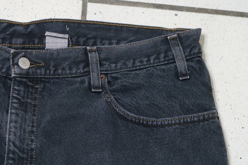 Jeans Levis 505 40x30 gamba dritta lavaggio scuro denim morbido 100% cotone - Foto 4 di 7