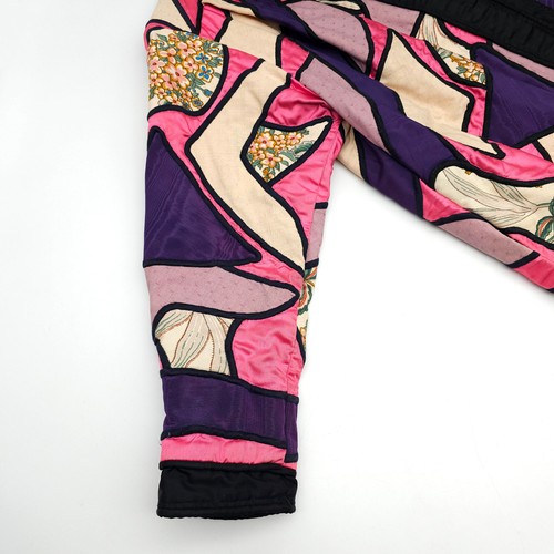 La Coleccion Judith Roberts Floral Geometric Patchwork Large Vintage Jacket 80s - Picture 7 of 24
