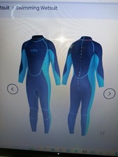 VOFIW-KIDS WETSUIT-SIZE 12-BLUE 2.5MM-FULLSUIT-NEW