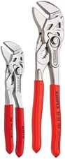 Knipex 2pc Plier Wrench Set 9K 0080121 US 5" 7" Adjustable Pliers Spanners