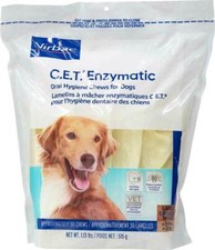 New C.E.T. Enzymatic Oral Hygiene Chews for Dogs Plaque/Tartar XtraThick 20 Chew