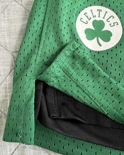 Nike Boston Celtics NBA Team Issued Sz XL Green Mesh Practice Shorts Reversible - Picture 5 of 17