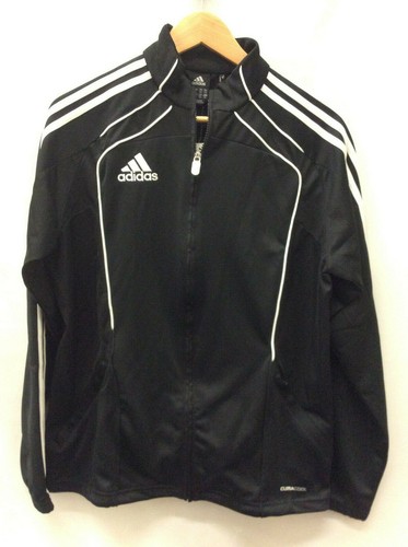 adidas Youth ClimaCool CONDI TRG Jacket, Black/White, Size YXL - Picture 2 of 6